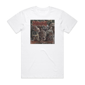 Bloodsoaked Brutally Butchered Album Cover T-Shirt White Bloodsoaked Brutally Butchered Album Cover T-Shirt White