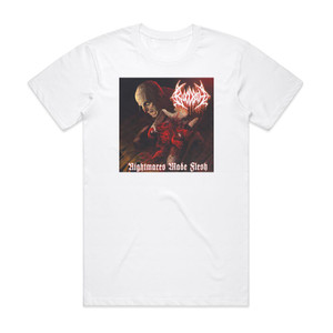 Bloodbath Nightmares Made Flesh Album Cover T-Shirt White Bloodbath Nightmares Made Flesh Album Cover T-Shirt White