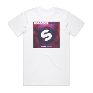 Borgeous Sins Album Cover T-Shirt White