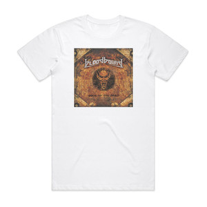Bloodbound Book Of The Dead Album Cover T-Shirt White Bloodbound Book Of The Dead Album Cover T-Shirt White