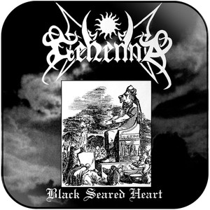Gehenna Black Seared Heart Album Cover Sticker Gehenna Black Seared Heart Album Cover Sticker