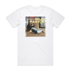 Buju Banton Friends For Life Album Cover T-Shirt White Buju Banton Friends For Life Album Cover T-Shirt White