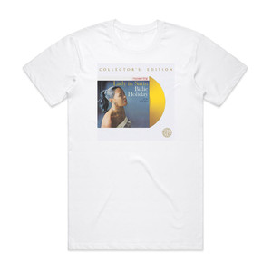 Billie Holiday Lady In Satin 1 Album Cover T-Shirt White Billie Holiday Lady In Satin 1 Album Cover T-Shirt White