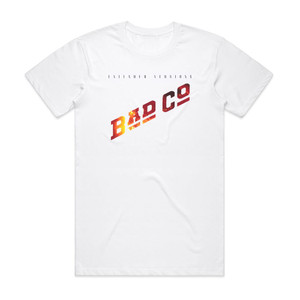 Bad Company Extended Versions Bad Company Album Cover T-Shirt White Bad Company Extended Versions Bad Company Album Cover T-Shirt White