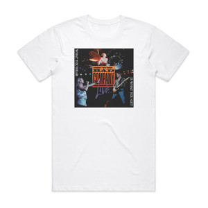 Bad Company The Best Of Bad Company Live What You Hear Is What You Get Album Cover T-Shirt White Bad Company The Best Of Bad Company Live What You Hear Is What You Get Album Cover T-Shirt White
