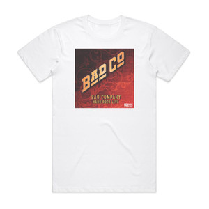 Bad Company Hard Rock Live Album Cover T-Shirt White Bad Company Hard Rock Live Album Cover T-Shirt White