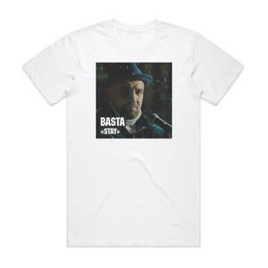 Basta Stay Album Cover T-Shirt White Basta Stay Album Cover T-Shirt White