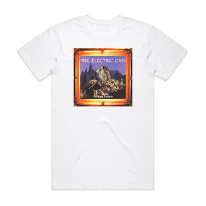 Big Electric Cat Burning Embers Album Cover T-Shirt White