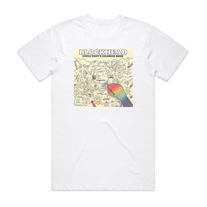Blockhead Uncle Tonys Coloring Book Album Cover T-Shirt White Blockhead Uncle Tonys Coloring Book Album Cover T-Shirt White