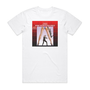 Bill Conti For Your Eyes Only Album Cover T-Shirt White Bill Conti For Your Eyes Only Album Cover T-Shirt White