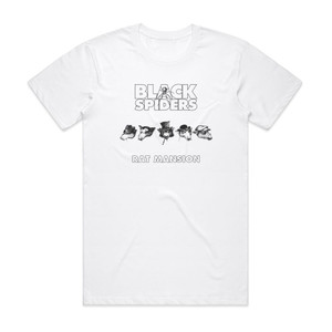 Black Spiders Rat Mansion Album Cover T-Shirt White Black Spiders Rat Mansion Album Cover T-Shirt White