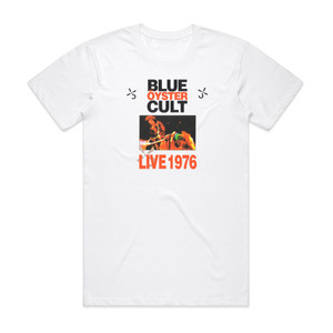 Blue Oyster Cult Live 1976 Album Cover T-Shirt White