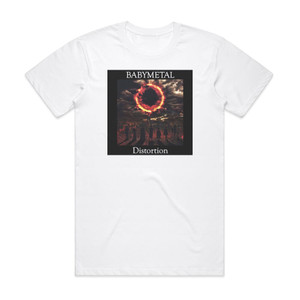 BABYMETAL Distortion 1 Album Cover T-Shirt White BABYMETAL Distortion 1 Album Cover T-Shirt White