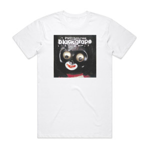Black Grape Stupid Stupid Stupid Album Cover T-Shirt White Black Grape Stupid Stupid Stupid Album Cover T-Shirt White