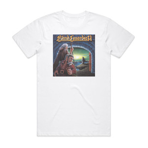 Blind Guardian Follow The Blind 1 Album Cover T-Shirt White Blind Guardian Follow The Blind 1 Album Cover T-Shirt White