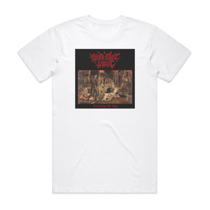 Black Goat Vomit Tormenting The Holy Album Cover T-Shirt White