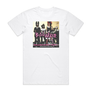 Bitch Alert Pink Bunnies Get Hit By Big Trucks Album Cover T-Shirt White Bitch Alert Pink Bunnies Get Hit By Big Trucks Album Cover T-Shirt White