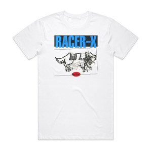 Big Black Racer X 1 Album Cover T-Shirt White Big Black Racer X 1 Album Cover T-Shirt White