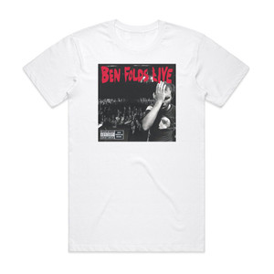 Ben Folds Ben Folds Live Album Cover T-Shirt White Ben Folds Ben Folds Live Album Cover T-Shirt White