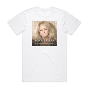 Bonnie Tyler Between The Earth And The Stars Album Cover T-Shirt White Bonnie Tyler Between The Earth And The Stars Album Cover T-Shirt White