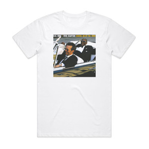 BB King Riding With The King Album Cover T-Shirt White BB King Riding With The King Album Cover T-Shirt White