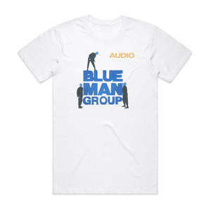 Blue Man Group Audio 1 Album Cover T-Shirt White Blue Man Group Audio 1 Album Cover T-Shirt White