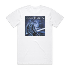Black Majesty Silent Company Album Cover T-Shirt White