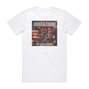 Biohazard New World Disorder Album Cover T-Shirt White Biohazard New World Disorder Album Cover T-Shirt White