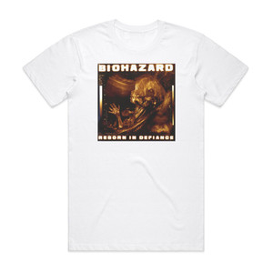 Biohazard Reborn In Defiance Album Cover T-Shirt White