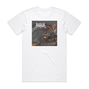 Burning Shadows The Last One To Fall Ep Album Cover T-Shirt White Burning Shadows The Last One To Fall Ep Album Cover T-Shirt White