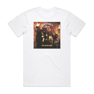 Blackmores Night Fires At Midnight Album Cover T-Shirt White Blackmores Night Fires At Midnight Album Cover T-Shirt White