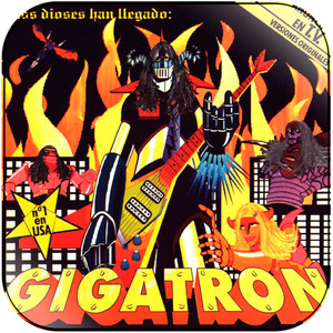 Gigatron Los Dioses Han Llegado Album Cover Sticker
