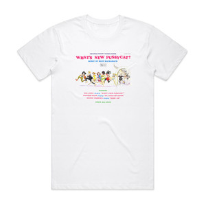 Burt Bacharach Whats New Pussycat Album Cover T-Shirt White Burt Bacharach Whats New Pussycat Album Cover T-Shirt White