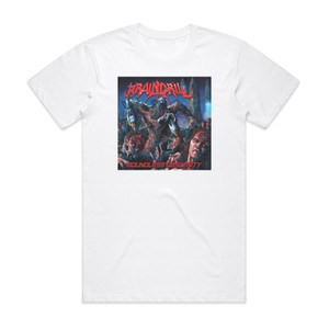 Brain Drill Boundless Obscenity Album Cover T-Shirt White Brain Drill Boundless Obscenity Album Cover T-Shirt White