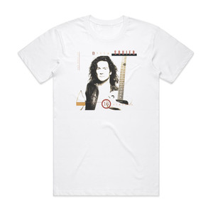 Billy Squier 16 Strokes The Best Of Billy Squier Album Cover T-Shirt White Billy Squier 16 Strokes The Best Of Billy Squier Album Cover T-Shirt White