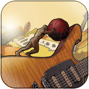 Paul Gilbert Stone Pushing Uphill Man Album Cover Sticker Paul Gilbert Stone Pushing Uphill Man Album Cover Sticker
