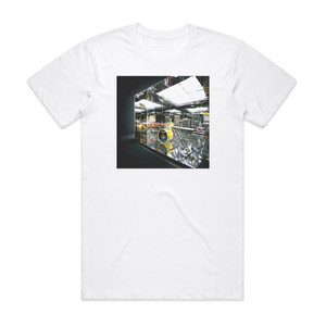Battles Mirrored Album Cover T-Shirt White Battles Mirrored Album Cover T-Shirt White