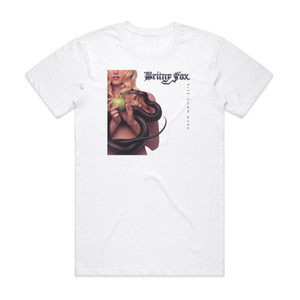 Britny Fox Bite Down Hard Album Cover T-Shirt White Britny Fox Bite Down Hard Album Cover T-Shirt White