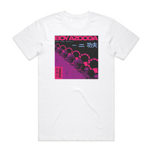 Boy Azooga 1 2 Kung Fu Album Cover T-Shirt White Boy Azooga 1 2 Kung Fu Album Cover T-Shirt White