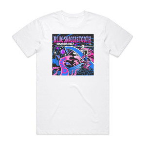 Blue Snaggletooth Dimension Thule Album Cover T-Shirt White Blue Snaggletooth Dimension Thule Album Cover T-Shirt White