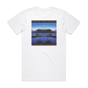Bruce Dickinson Back From The Edge Album Cover T-Shirt White Bruce Dickinson Back From The Edge Album Cover T-Shirt White