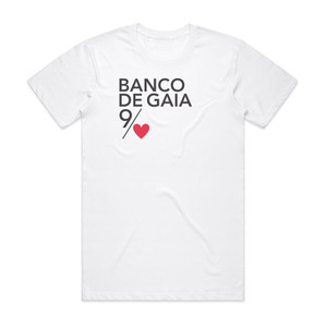 Banco de Gaia The 9Th Of Nine Hearts Album Cover T-Shirt White Banco de Gaia The 9Th Of Nine Hearts Album Cover T-Shirt White