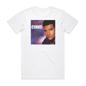 Billy Ray Cyrus Achy Breaky Heart Album Cover T-Shirt White Billy Ray Cyrus Achy Breaky Heart Album Cover T-Shirt White