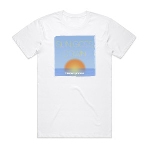 Blank and Jones Sun Goes Down Album Cover T-Shirt White Blank and Jones Sun Goes Down Album Cover T-Shirt White
