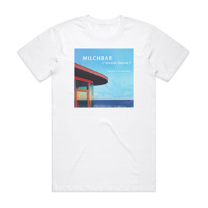 Blank and Jones Milchbar Seaside Season 5 Album Cover T-Shirt White Blank and Jones Milchbar Seaside Season 5 Album Cover T-Shirt White