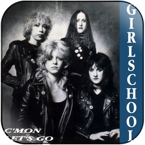 Girlschool Cmon Lets Go Album Cover Sticker
