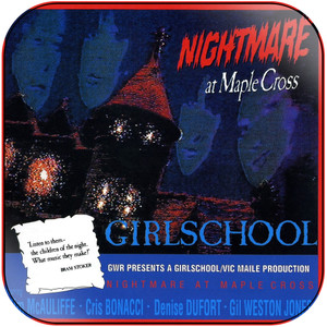 Girlschool Nightmare At Maple Cross Us Album Cover Sticker Girlschool Nightmare At Maple Cross Us Album Cover Sticker