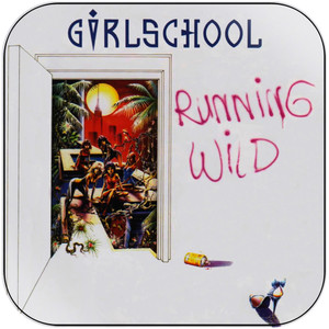 Girlschool Running Wild Album Cover Sticker Girlschool Running Wild Album Cover Sticker