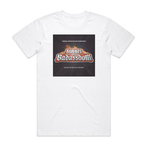 Bear McCreary Knights Of Badassdom Album Cover T-Shirt White Bear McCreary Knights Of Badassdom Album Cover T-Shirt White