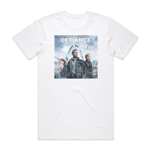 Bear McCreary Defiance 1 Album Cover T-Shirt White Bear McCreary Defiance 1 Album Cover T-Shirt White
